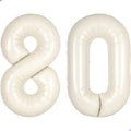 Cream White Number 80 Balloon for First Birthday Decorations, 40 inch Huge by Unknown