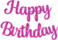 BEISHIDA Glitter Hot Pink Happy Birthday Banner Party Decoration NO DIY | by Beishida