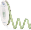 Ribbli Dusty Sage Satin Ribbon Double Faced Satin 1/4 Inch x Continuous 25 by Ribbli