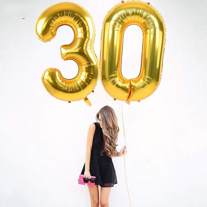 TONIFUL 40 Inch Gold Foil Number 20 Balloon, 20th Birthday Decorations | Large - Image 6
