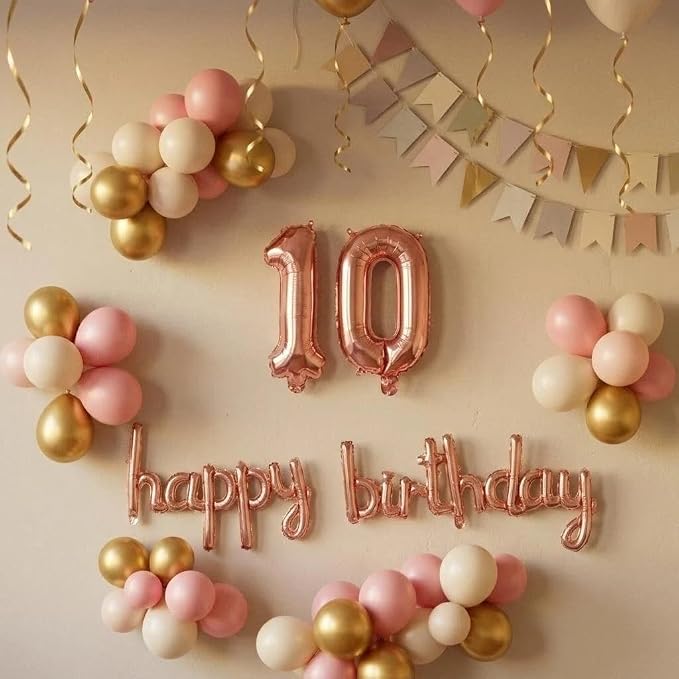 Number 10 Balloon Foil Mylar Balloons - Image 3