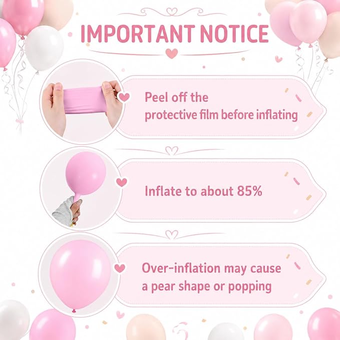 Light Pink Balloons, 12 Inch Pastel Macaron Pink and White Sand Nude Beige - Image 3