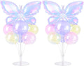 Iridescent Butterfly Party Balloons Stand Kit 2 Sets by Naozinebi