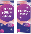 Custom Banner with X Stand 32" x 71" | Personalized X Banner Stand by BillyPrint