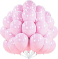 PartyWoo Pearl Pink Balloons 50pcs Light Pastel Baby Pale Pink Color | 12 Inch by PartyWoo