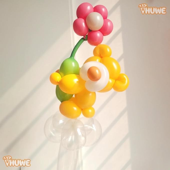260 Balloons Yellow, Thickened 100 Pack Long Balloons Twisting Skinny Magic - Image 6