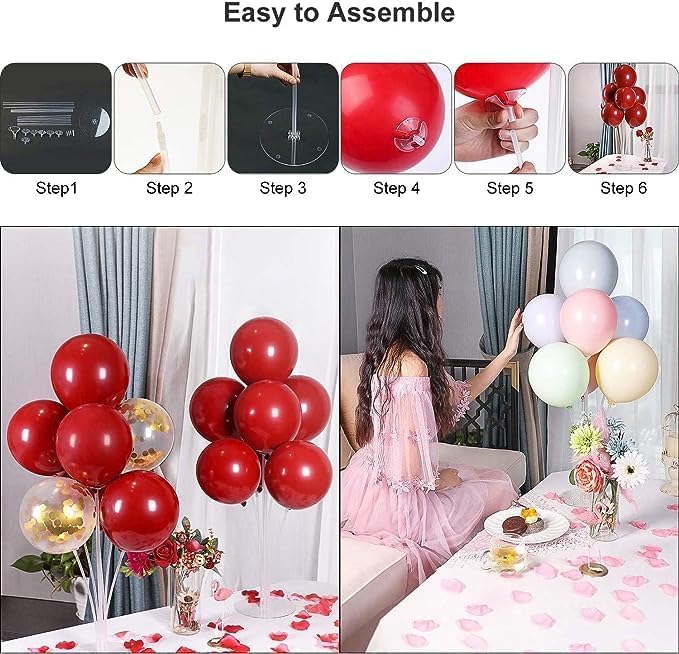 Balloon Stand Kit for Party and Wedding Decorations Celebrations 4 Sets Balloon - Image 4