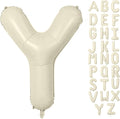 Letter Balloon 40Inch Cream White Big Alphabet Balloons Letter Y | Giant Foil by YUNSHANGMO