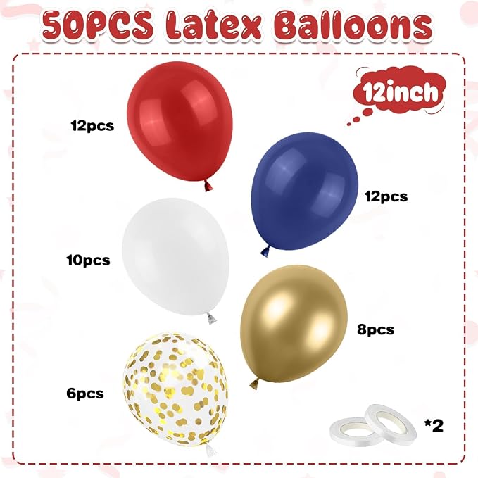 Red White Blue Balloon - Image 2