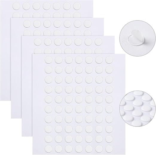 JANYUN 6 mm Sticky Dots, Heavy Duty No Trace Poster Adhesive Mounting Tape by JANYUN