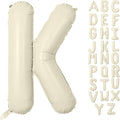 Letter Balloon 40Inch Cream White Big Alphabet Balloons Letter K | Giant Foil by YUNSHANGMO