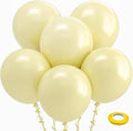 Bezente Pastel Yellow Balloons 18 Inch 30 Pack Latex Large Thick | Yellow by Bezente
