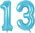 Number 13 Balloons for 13th Birthday Party Decorations, 0-100 Large No.13 by Joycard