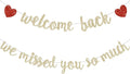 Glitter Champagne Welcome Back We Missed You So Much Banner NO DIY | Pre-Strung by RICHHHA