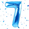 40 inch Blue Number Balloon Giant Foil Helium Balloons Blue Number 7 Balloon by Yeodong