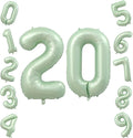 40 Inch Olive Green Number 20 Balloon by TNCDJKPA
