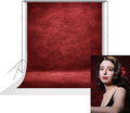 UrcTepics 8x12ft Red Abstract Photography Backdrop by UrcTepics