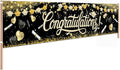 Congratulations Decorations 2026 Banner Graduation Backdrop Class of 2026 Black by FHGG