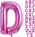 TONIFUL 40 Inch Large Rose Red Letter D Balloons by TONIFUL