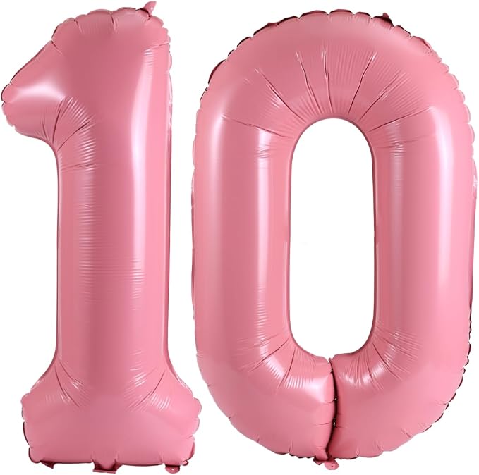 Number 10 Balloon Foil Mylar Balloons by YPSelected