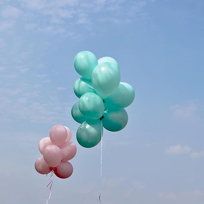5 inch Teal Balloons - Image 5