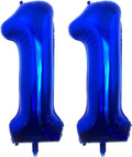 Navy Blue 11 Number Balloons, 40 Inch Giant Number 11 Balloons Foil Mylar by Lovoir