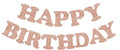 Rose Gold Happy Birthday Banner by Beishida