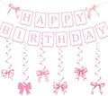 Bluegogo Pink Happy Birthday Banner by Unknown