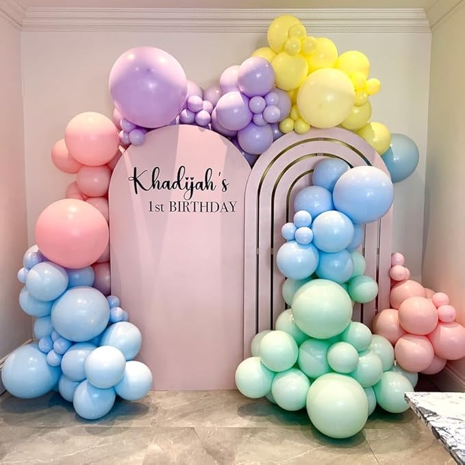 Pastel Rainbow Balloon Arch Kit, Engagements, Gender Reveal, Anniversary - Image 6