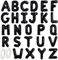 TONIFUL Black Letter Balloons 1 Set 16 Inch A-Z Custom Alphabet Banner | 26 Pcs by TONIFUL