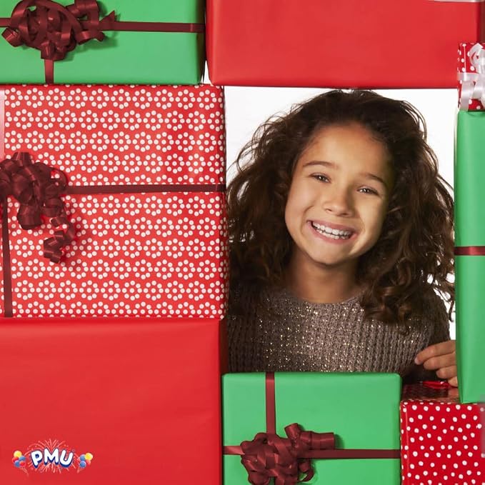 PMU 500 Yards x 3/16in Burgundy Crimped Curling Ribbon String - Image 3