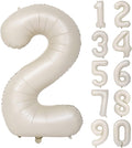40 In Cream white Number Balloons Helium Foil Mylar Balloon Digital 2 | by Exquisitehighqualitypartydecorationstomeetyoureveryneed%EF%BC%81