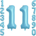 Pearlescent Blue Number 11 Balloon 40 Inch, Large Light Blue Foil 11th Birthday by Unknown