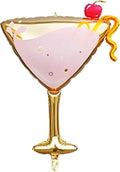 Pink Martini Cocktail Glass Mylar Foil Balloon by BalloonArchGarlandKit