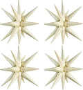 TONIFUL 4 Pcs Explosion Star Balloons Cream White Foil Balloon Party Decor | 22 by TONIFUL