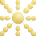 PartyWoo Pastel Yellow Linking Balloons 100pcs 12 Inch Yellow Link Balloons | by PartyWoo