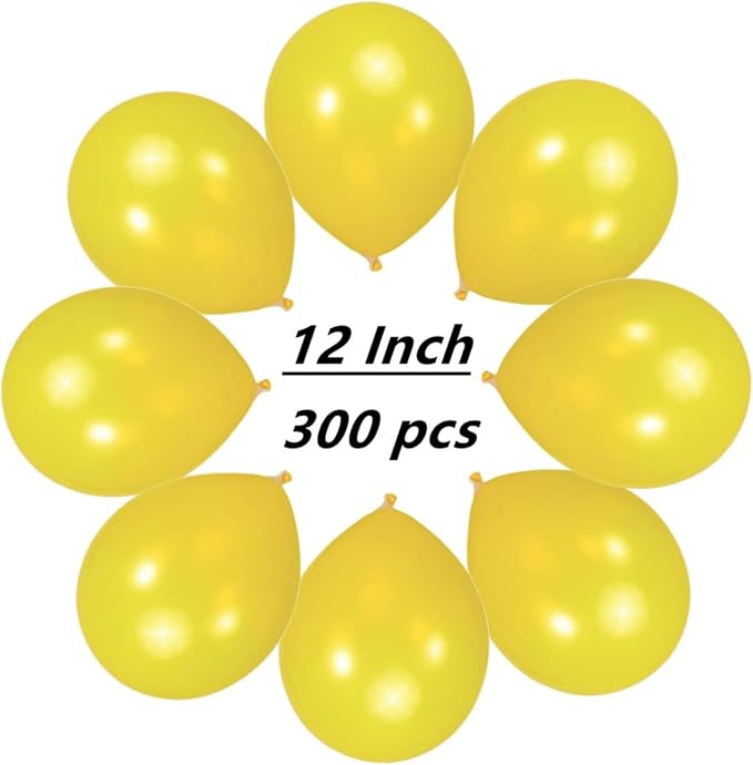 300 pack Yellow Balloons 12 Inch Yellow Latex Balloon Bulk - Image 2