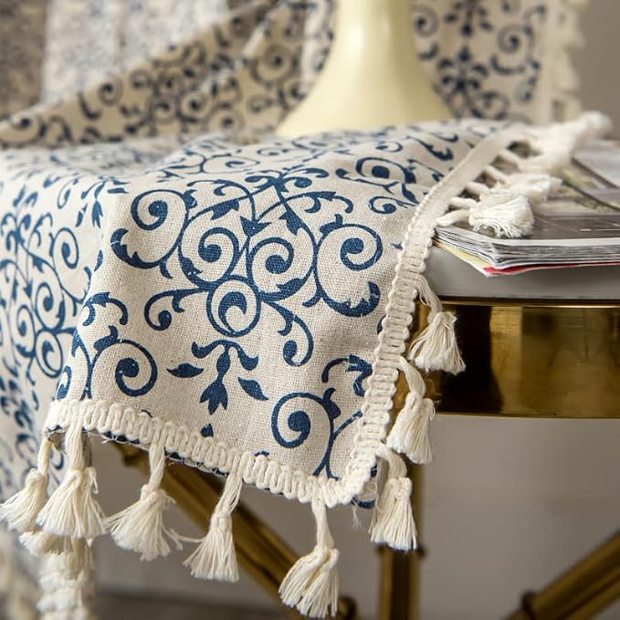 Sutuo Home Boho Curtain 84 Inches Length Semi-Blackout Bohemian Damask Moroccan - Image 6