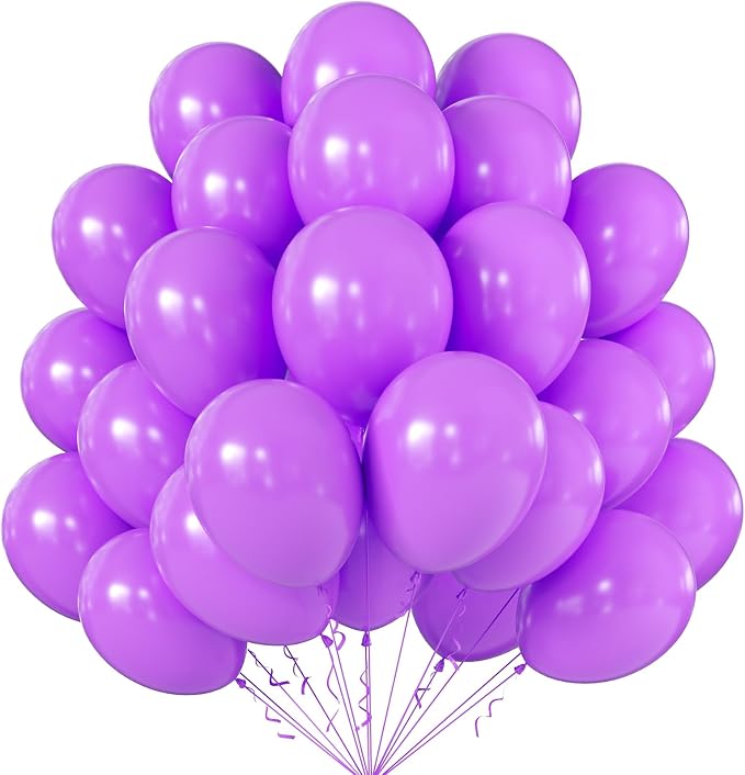 10 Inch Light Purple Balloons by KALOR