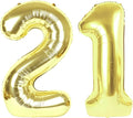 21 Balloon - Champagne Gold Birthday Number Balloons, 40 Inch Decorations | by ALPHADELTAPI
