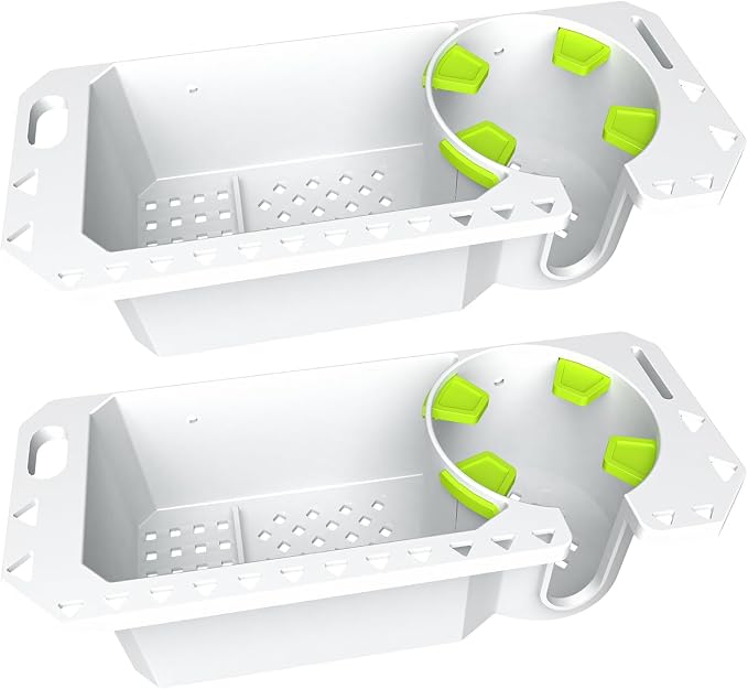 Gocozer Boat Cup Holder with Rubber Tab, Universal Boat Storage Organizer by GOCOZER