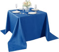 Cupuamon Square Tablecloth 90x90 inch Washable Polyester Fabric Table Cloth for Wedding Party Dining Banquet Decoration（90x90,Mediterranean Blue）