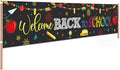 Welcome Back to School Decorations Banner Backdrop | Black First Day of School by FHGG