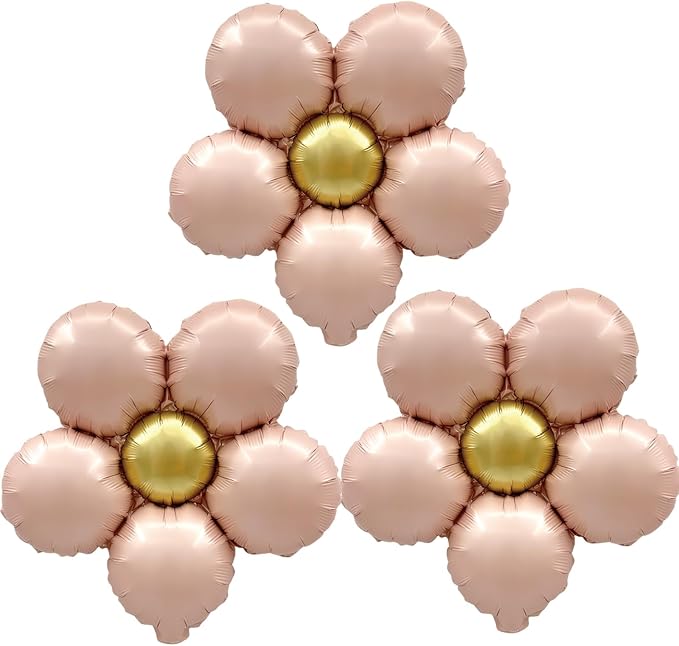 Daisy Balloons Pink Flower Balloons Kit Groovy Party Decorations by Unknown