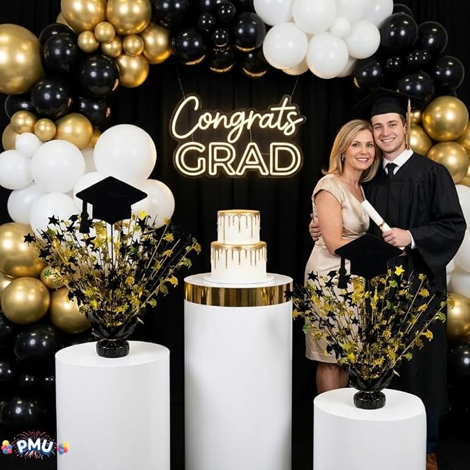 PMU Graduation Centerpieces for Table 2026, Grad Balloon Weight Centerpiece - Image 3