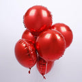 18" Red Round Shaped Foil Balloons Mylar Helium Balloons by Adeer