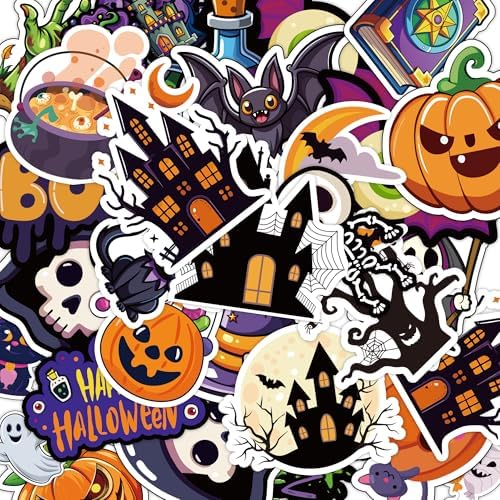 Halloween Decorations - 100 PCS Halloween Stickers | Halloween Party Favors - Halloween Games Toys Gifts Party Supplies - Crafts Accessories Treats Bulk for Classroom Decor by JXSDWANG