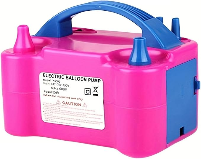 Balloon Pump Electric, Portable Automatic Dual Nozzle Inflator 600W by Unknown