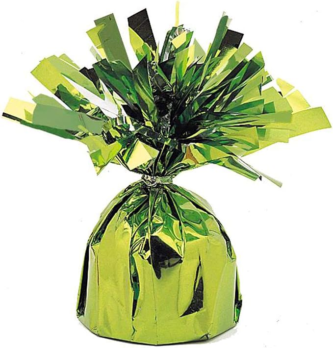 Elegant Lime Green Foil Balloon Weight 1 Count, Dazzling Decor Essential - Image 2