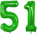 Number 51 Balloons for 51st Birthday Party Decorations, 0-100 Large No.51 by Joycard